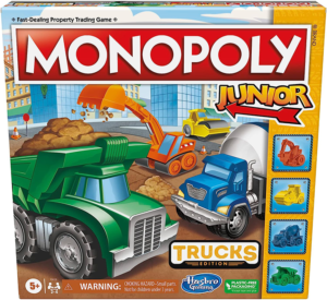 Read more about the article Best game Monopoly Junior: Trucks Edition Board Game | Preschool Games | 2-4 Players | Christmas Gifts for Kids | Ages 5+ (Amazon Exclusive)