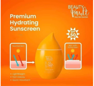 Read more about the article BEST Sunscreen Beauty Vault Premium Hydrating Sunscreen SPF 50 PA+++, 50g